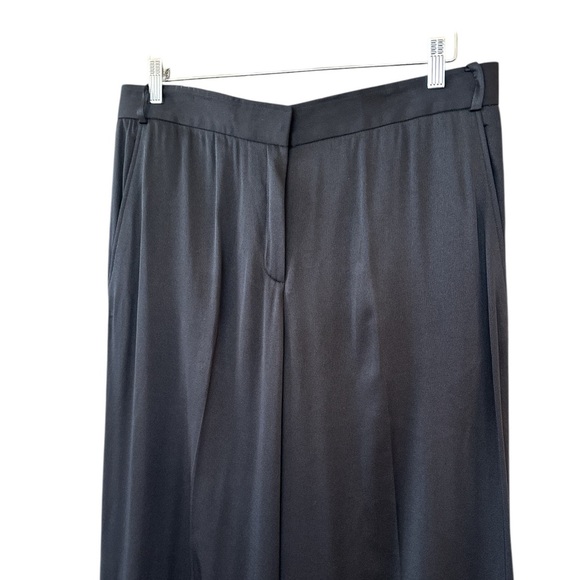 Jason Wu Wide Leg Pleated Trousers in Black - Picture 5 of 13
